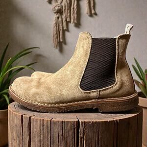 Astorflex Chelsea Boots Mens Beige Suede Slip-On Comfort Handmade Italy  43 (10)